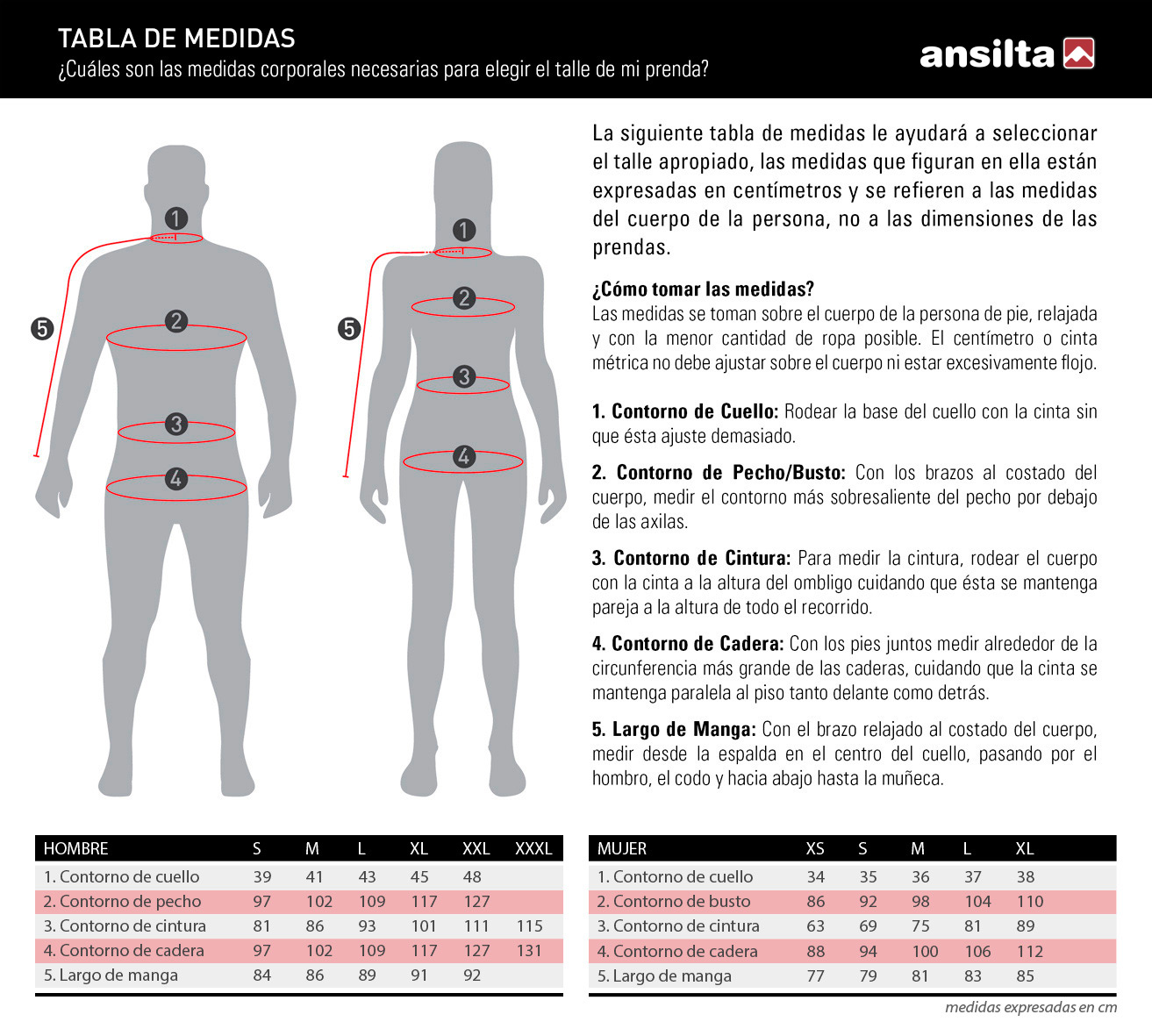 Guia de Talles Ansilta